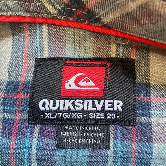 Quiksilver Surfer Skater Flannel Boy’s XL - Picture 8 of 8